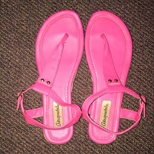 Hot pink Aeropostale sandals